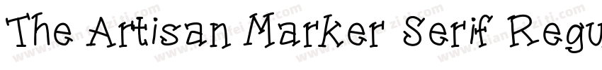 The Artisan Marker Serif Regular字体转换